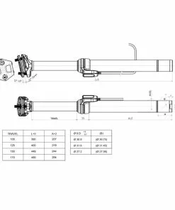 Brand-X Ascend II XL Dropper Seatpost (170mm) -Outlet Bremser Store Brand X Ascend II XL 170mm Dropper Seatpost Dropper Seats posts Black BRNDXDRPA02XL316489170 2