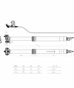 Brand-X ASCEND XL-01 Dropper Sadelpind -Outlet Bremser Store Brand X Ascend XL Dropper Seatpost 170 200mm Dropper Seats posts Black 2017 6