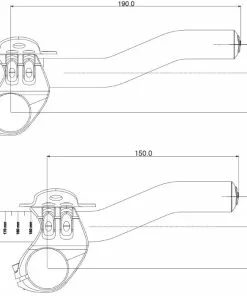 Deda Superzero Clip-On TT Extensions 7 Deda Superzero Clip-On TT Extensions -Outlet Bremser Store Deda Superzero Clip On TT Extensions Handlebar Spares Black NotSet DTS1 2