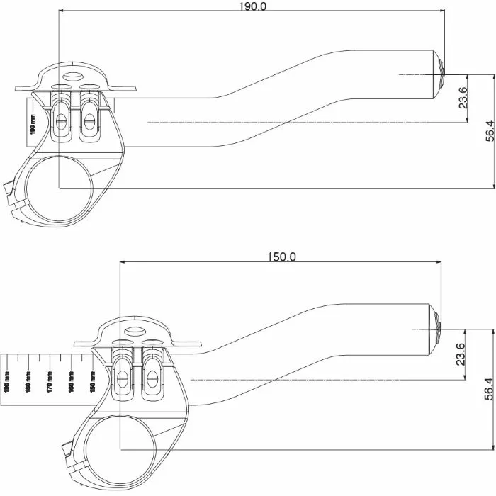 Deda Superzero Clip-On TT Extensions 4 Deda Superzero Clip-On TT Extensions - Billede 4