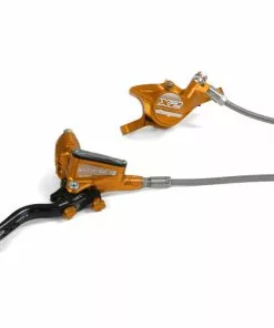 Hope Tech 3 X2 Brake - No Rotor -Outlet Bremser Store Hope Tech 3 X2 Brake No Rotor Disc Brake Callipers Orange 2019 T3X2CBFL