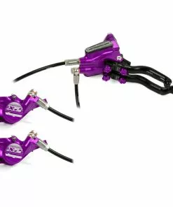Hope Tech 3 X2 DUO Disc Brake-No Rotor -Outlet Bremser Store Hope Tech 3 X2 DUO Disc Brake No Rotor Disc Brake Callipers Purple T3X2DPUL