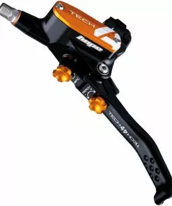 Hope Tech 4 E4 Brake - No Rotor -Outlet Bremser Store Hope Tech 4 E4 Brake No Rotor Disc Brake Callipers Black Orange T4E4CL 0