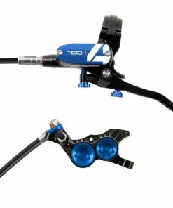 Hope Tech 4 V4 Brake - No Rotor -Outlet Bremser Store Hope Tech 4 V4 Brake No Rotor Disc Brake Callipers Black Blue T4V4BL