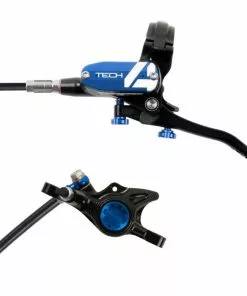 Hope Tech 4 X2 Brake - No Rotor -Outlet Bremser Store Hope Tech 4 X2 Brake No Rotor Disc Brake Callipers Black Blue T4X2BL