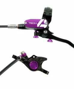 Hope Tech 4 X2 Brake - No Rotor -Outlet Bremser Store Hope Tech 4 X2 Brake No Rotor Disc Brake Callipers Black Purple T4X2PUL