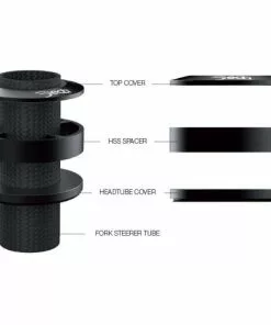 Deda HSS 46 Carbon Spacers 3pk 5 Deda HSS 46 Carbon Spacers 3pk -Outlet Bremser Store prod193903 Black20on20Black NE 03