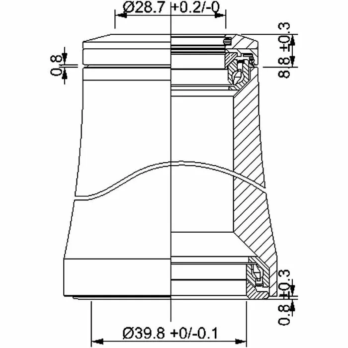 Deda In-5 Int Alloy Headset 2 Deda In-5 Int Alloy Headset - Billede 2
